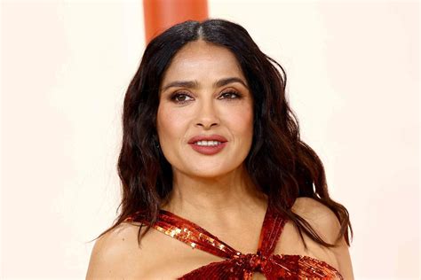 salma hayek in the nude|Salma Hayek, 56, Poses Nude, Showing Off Abs in Sauna Pic